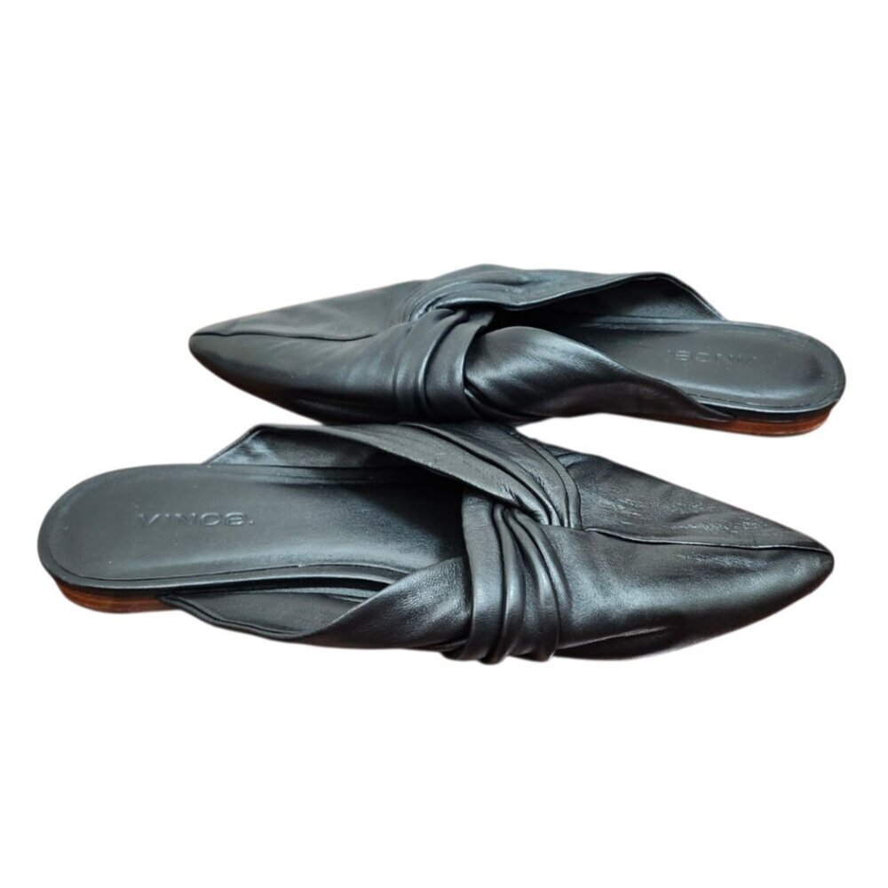 Vince Crenne Leather Mule Flats Size 6 - Picture 11 of 14